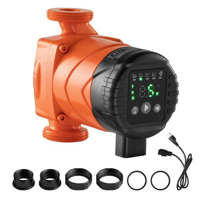 Pompa di circolazione acqua calda VEVOR - Prevalenza 4 m - Portata 42 l/min - Valvola di non ritorno - Impianto di riscaldamento domestico