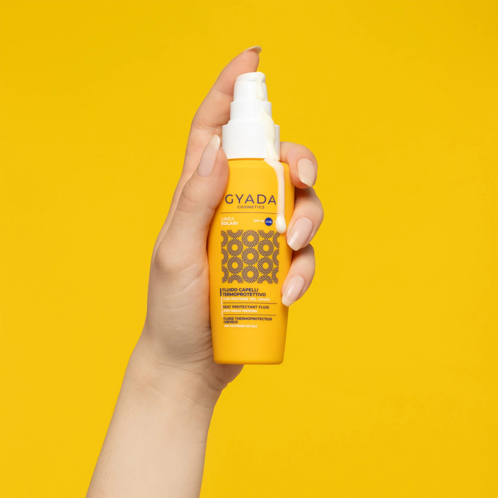 Solari Fluido Capelli Termoprotettivo Con Spf 10 - Crema Capelli Styling & Finish, Trattamento Protezione Solare Capelli