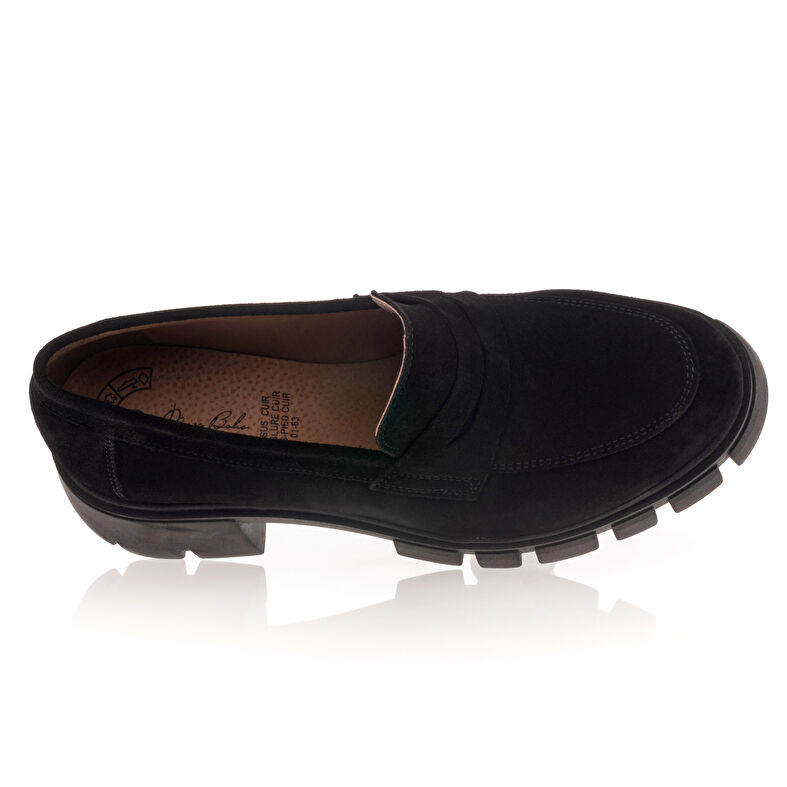 Svarte loafers/båtsko til dame