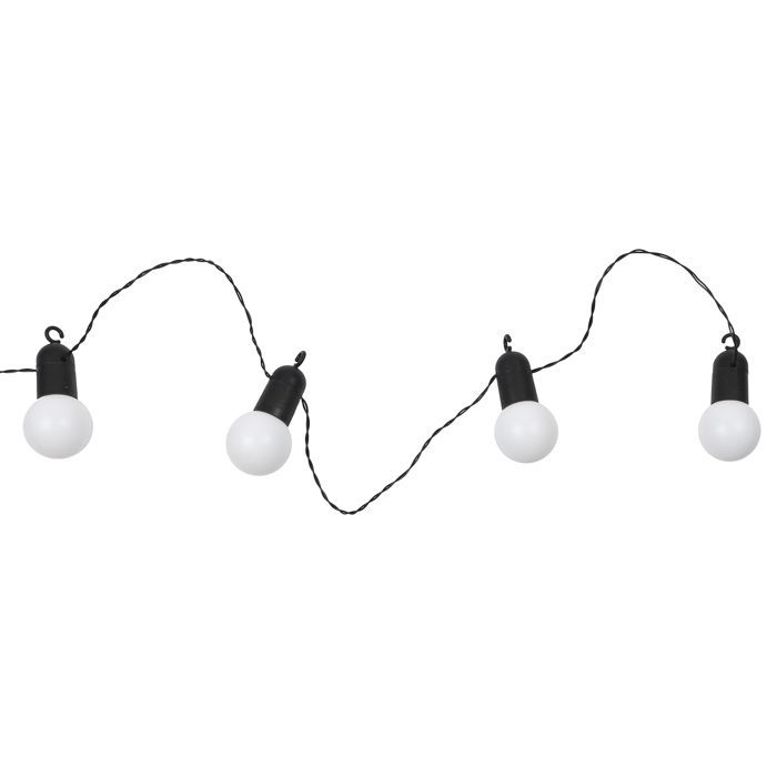 Solar lichtslinger - Home Deco Factory - 20 witte LED-lampjes - Wit