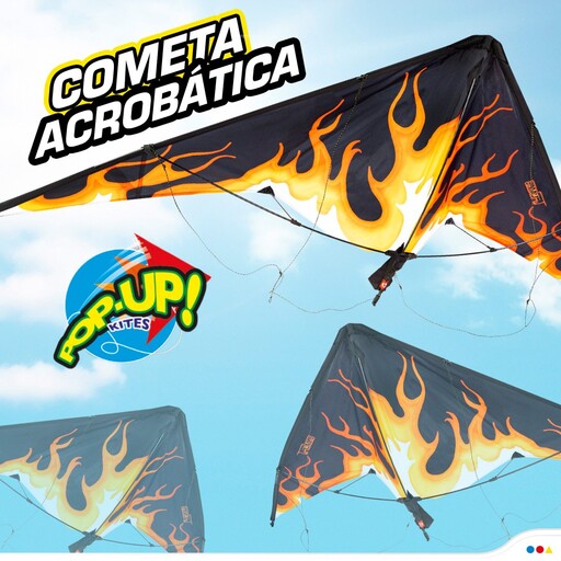 Comet Akrobatisk Pop Up Flamme - 163x67 cm