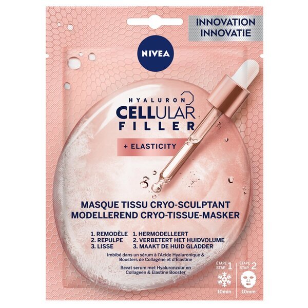 NIVEA Cellular Filler Hyaluron + Elasticity modelirni krio-maskirni maskirni gel za tkivo