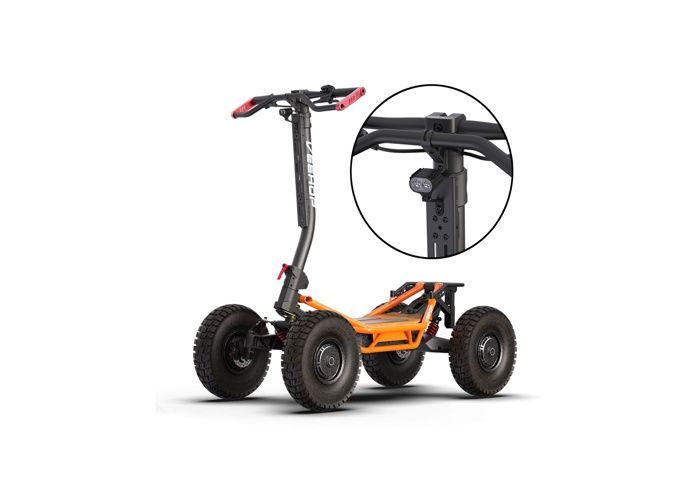 Scooter eléctrico todoterreno de 4 ruedas VEEHOP para personas con movilidad reducida y personas mayores, con motores duales de 3200 W - 60 V 24 Ah.