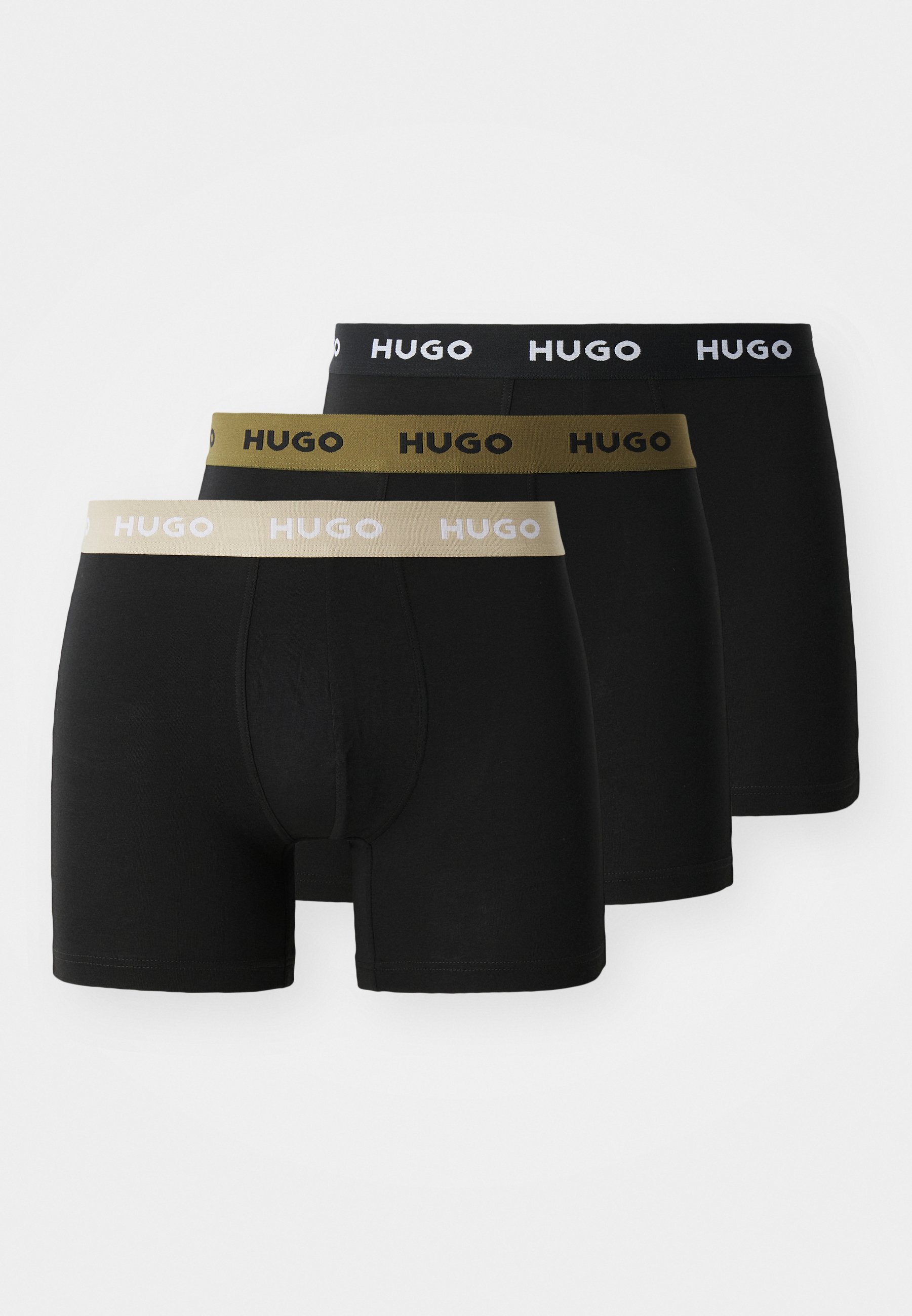 HUGO 3er-Pack – Badehosen – schwarz