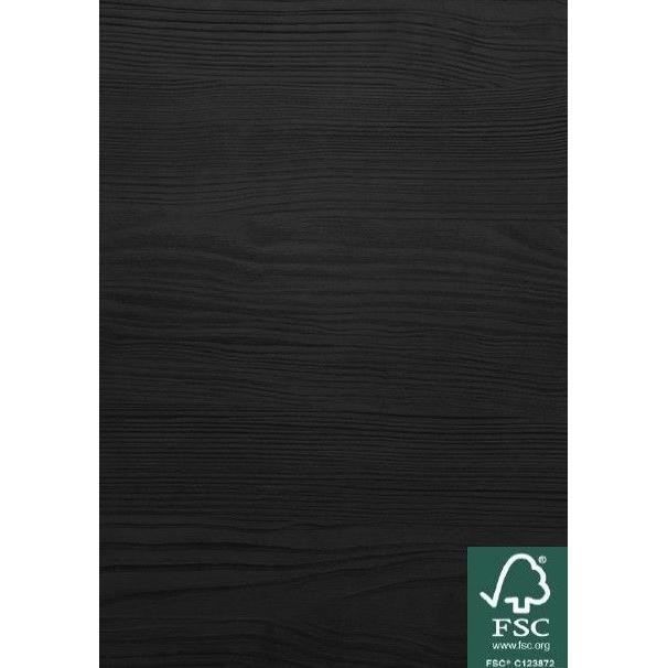 Mueble de baño con lavabo individual, 92 cm de ancho - 2 cajones - Acabado en roble negro - ACERO