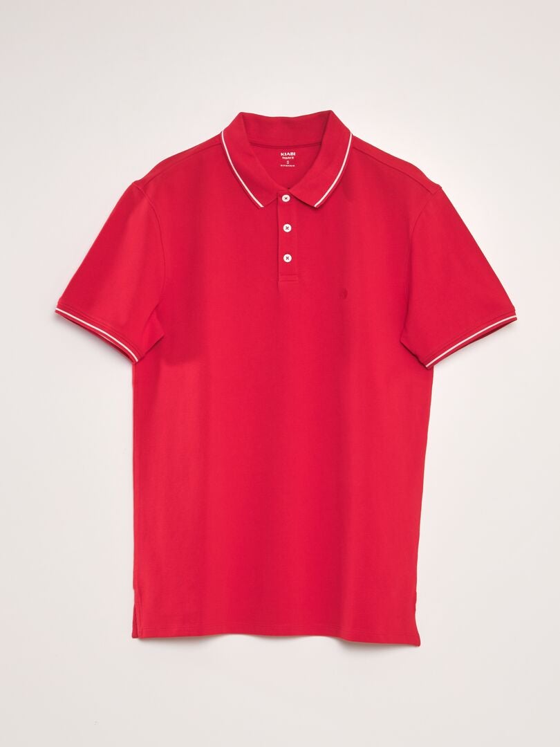 Poloshirt van piquékatoen - rood
