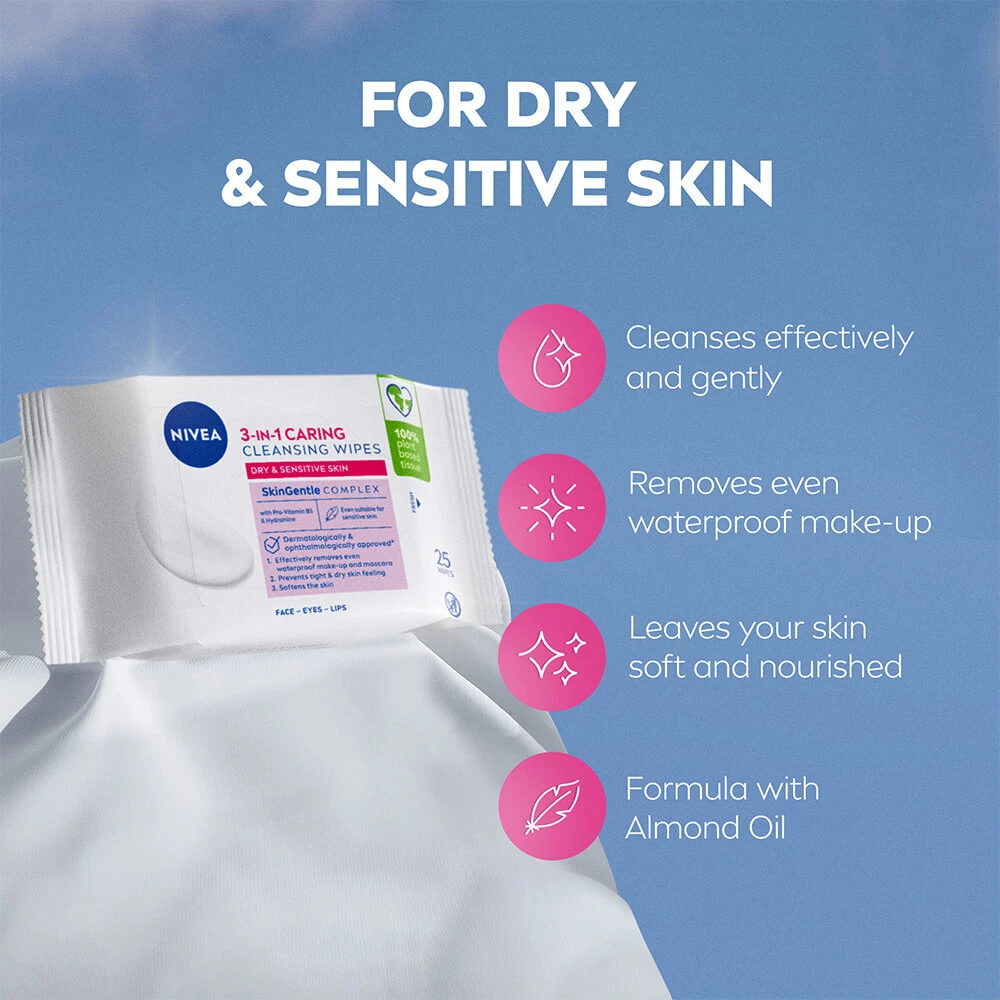 Șervețele de curățare delicate - NIVEA