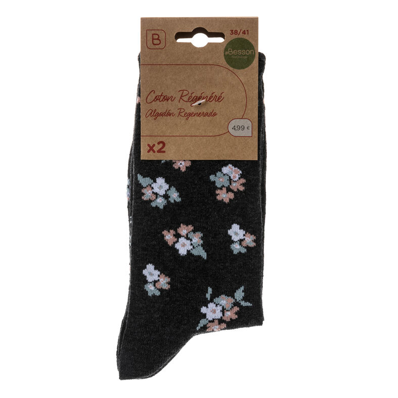 Chaussettes et collants Femme Gris