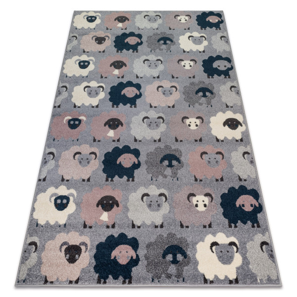 Dywan HEOS 78468 szary / niebieski OWCE  120x170 cm
