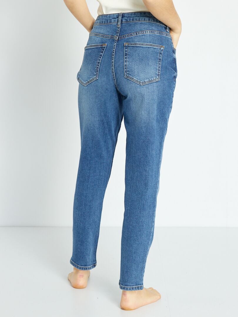 Vaqueros estilo mom de talle muy alto - L28 - AZUL