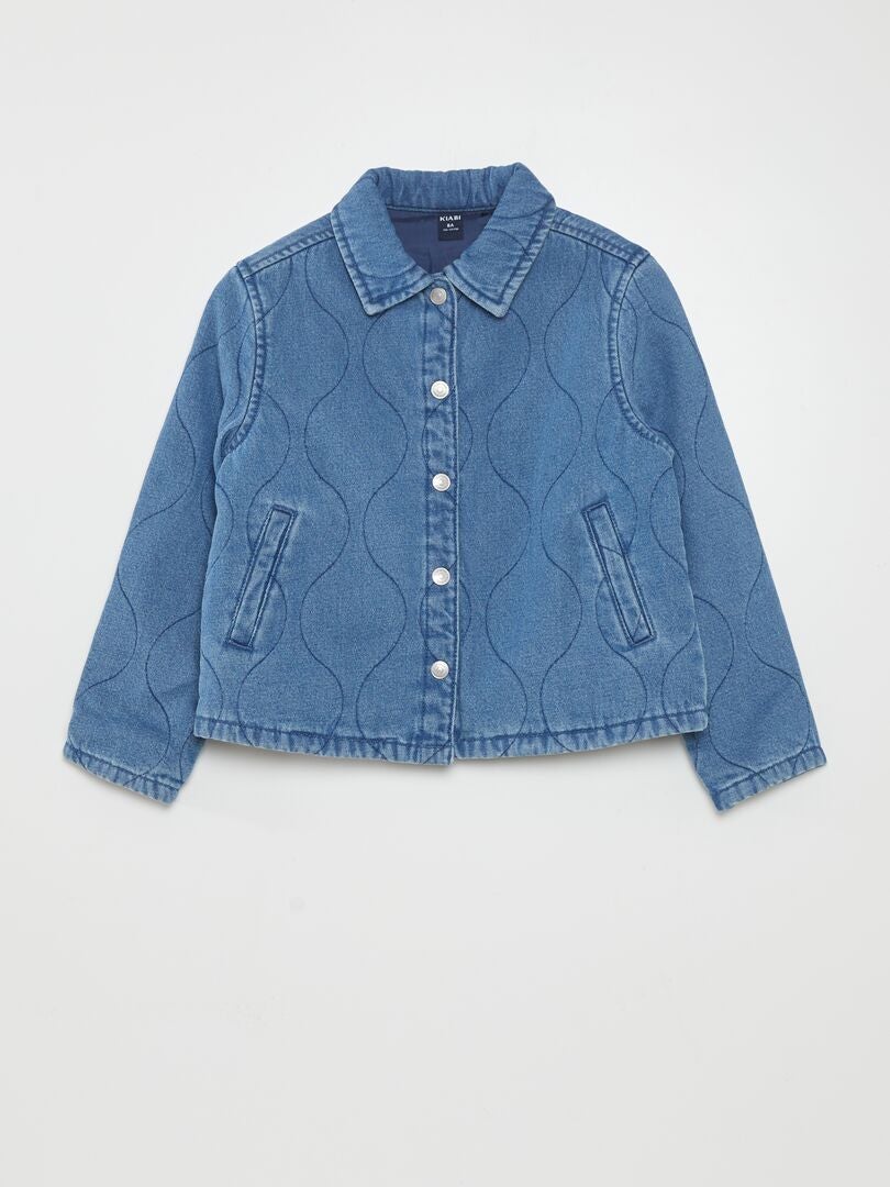 Chaqueta vaquera estampada - AZUL