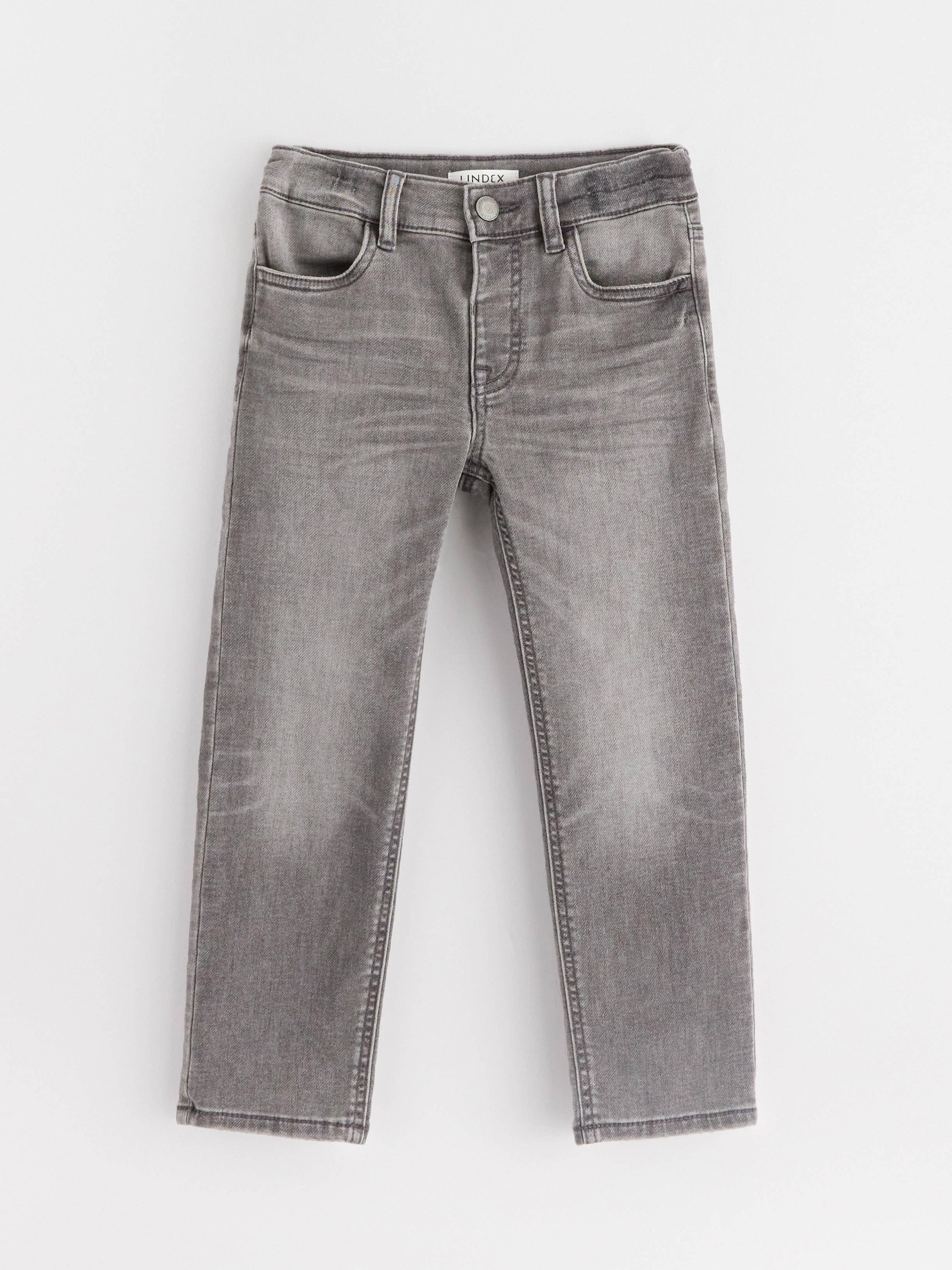 STAFFAN Jeans de pierna recta en mezclilla gris