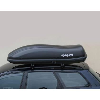 FARAD F3 480 LT Geprägte schwarze Dachbox