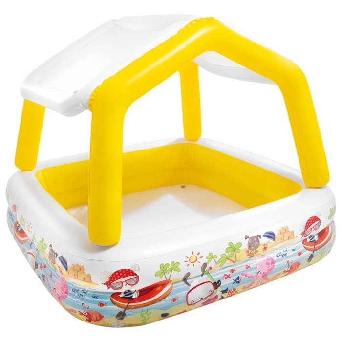 Piscina gonfiabile Intex con parasole 157x157x122 cm 92533