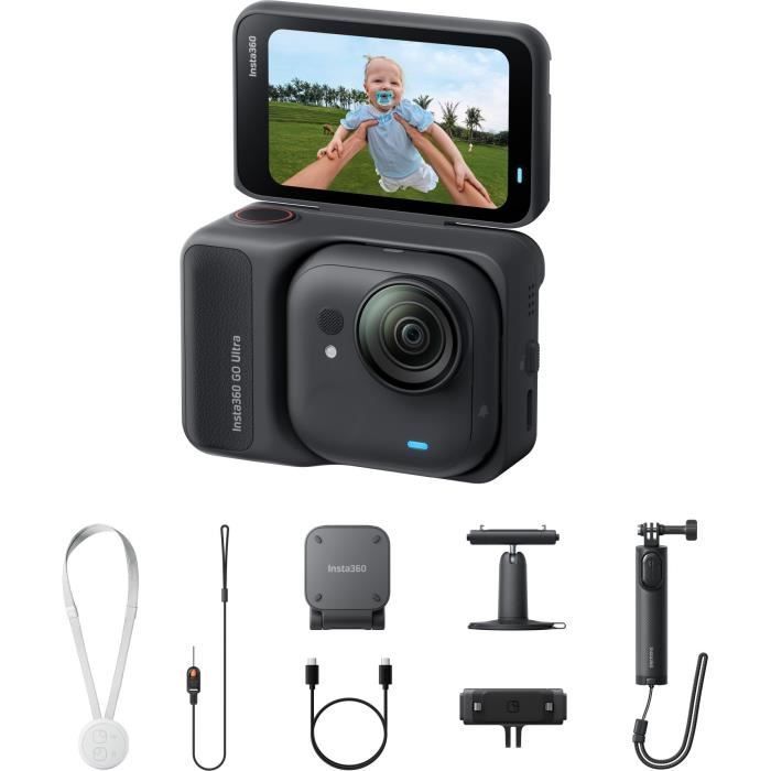 Câmera de ação - INSTA360 - Go Ultra - Pacote Creator - 4K - Preta