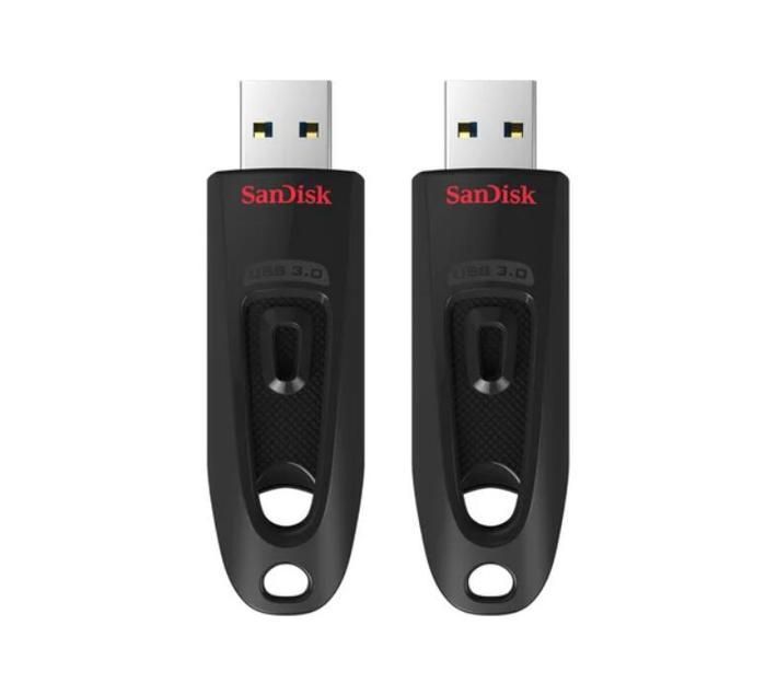 Confezione da 2 chiavette USB SANDISK Ultra da 128 GB, 128 GB, 128 g, USB 3.0 fino a 130 MB/s SDCZ48-128G-U46