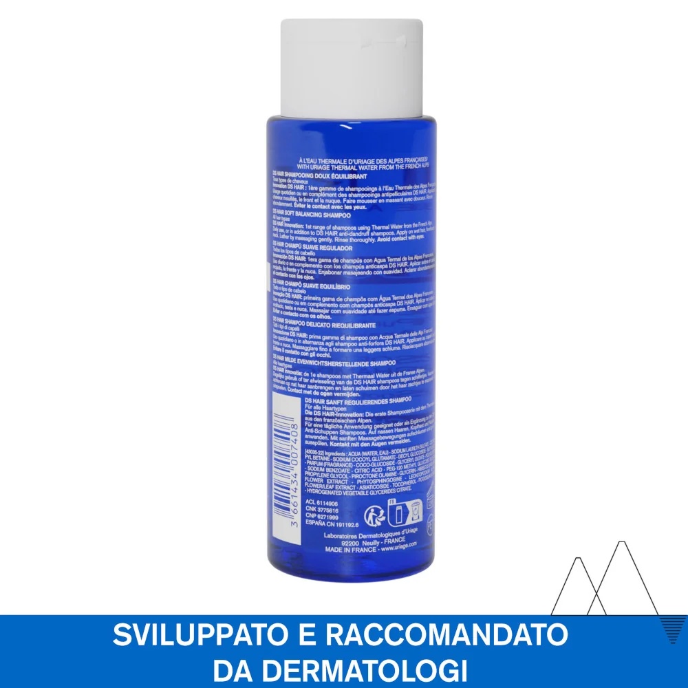 URIAGE Uriage DS Haar milde regenererende shampoo 200 ml reinigt de hoofdhuid