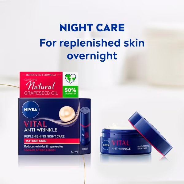 NIVEA Vital noćna krema protiv bora<br>50ml - Zrela i suha koža