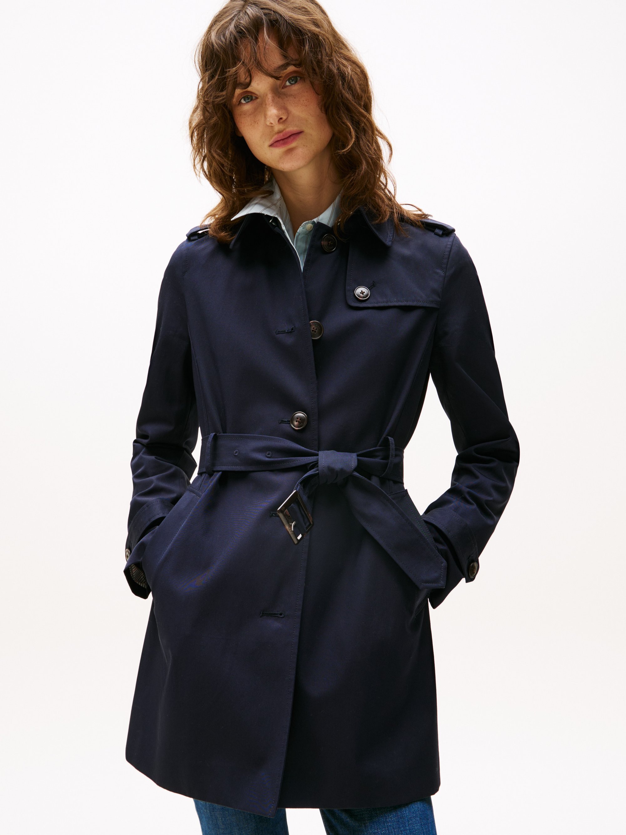Tommy Hilfiger HERITAGE SINGLE BREASTED - Trench - midnight