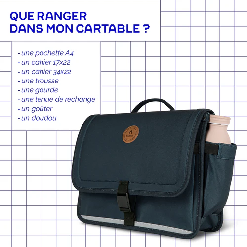 Cabaia Cartable Discover Small Anafi Bleu Marine