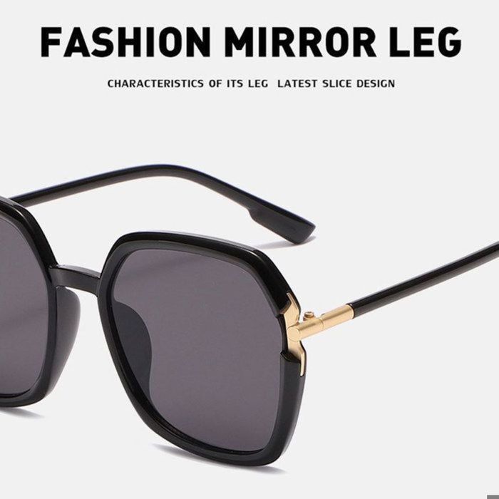 Gafas de sol - EINNENFFER - Extragrandes - UV400 - Gris - Negro