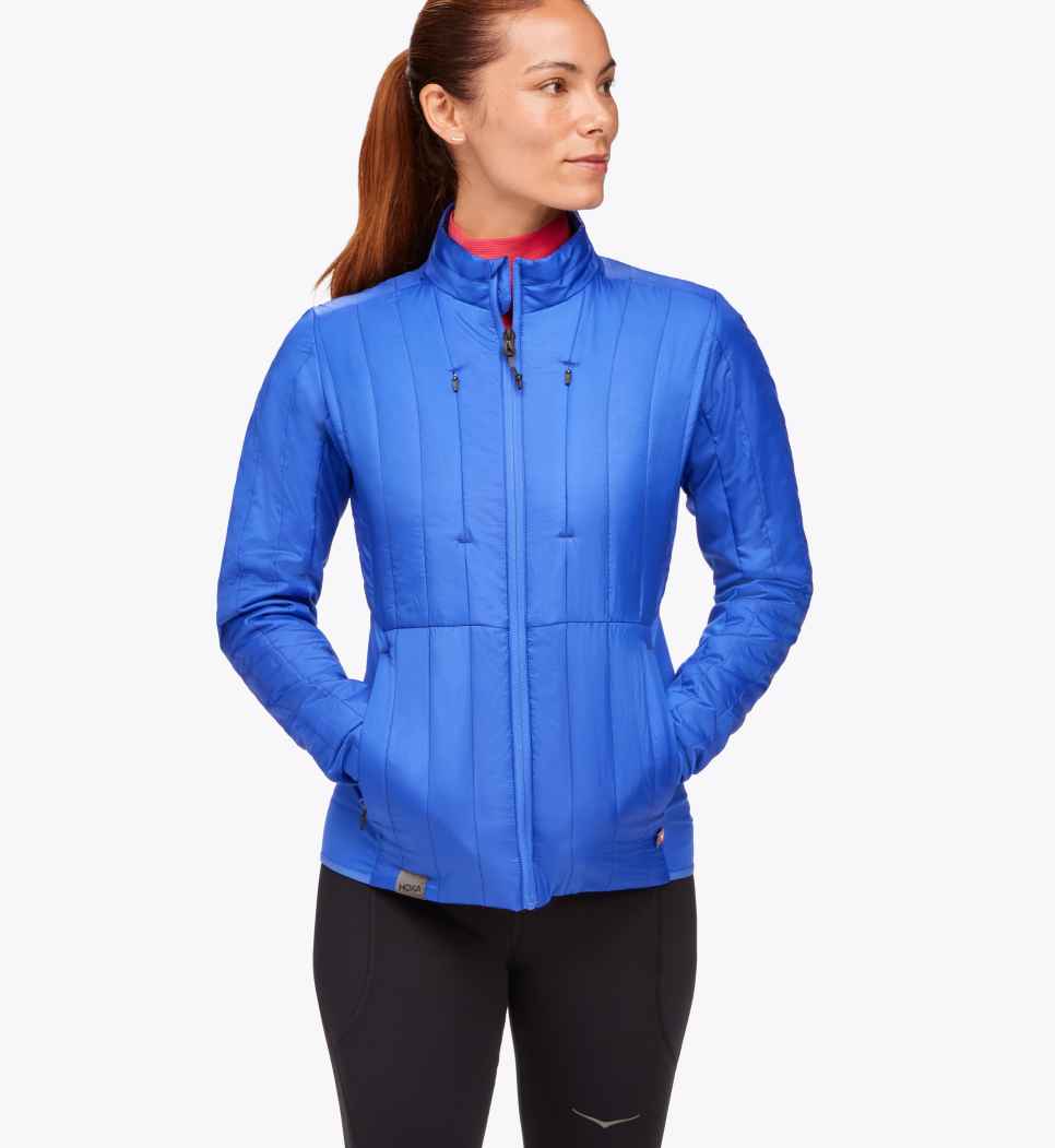 HOKA ColdSnap-jas in een oogverblindend blauw