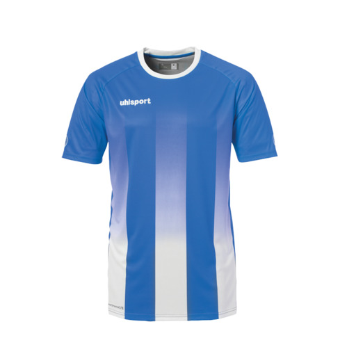  Camiseta à rayures Mc Azur/blanco Uhlsport