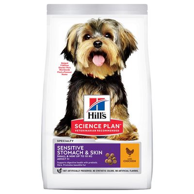 Hill's Science Plan Adult 1+ Sensitive Stomach & Skin Small & Mini -kana
