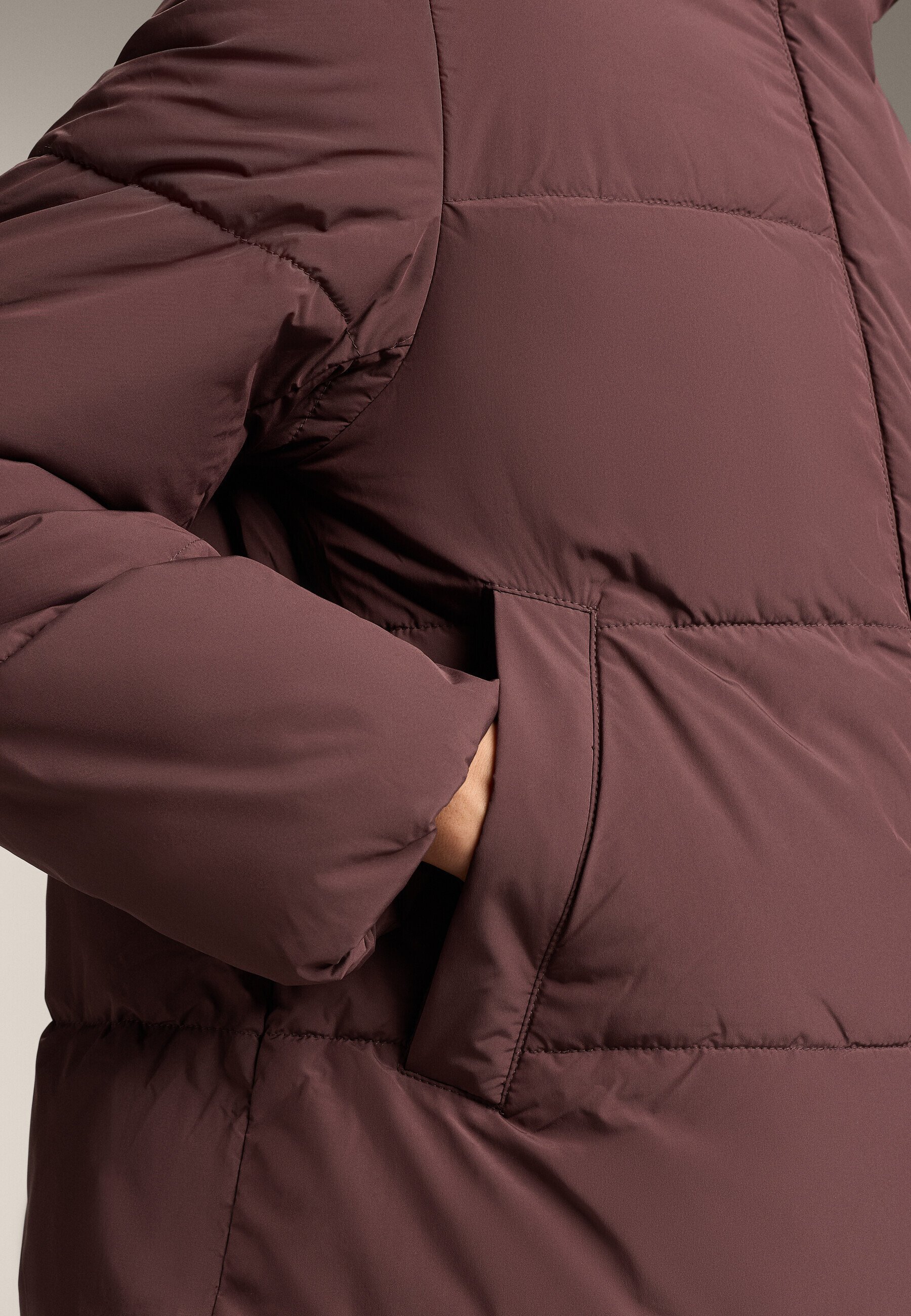 OYSHO PRIMALOFT WATERAFSTOTENDE GEVOERDE - Winterjas - donkerrood