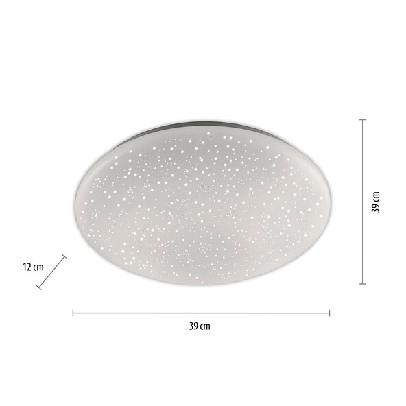 Skyler LED ceiling light, ⌀ 39 cm