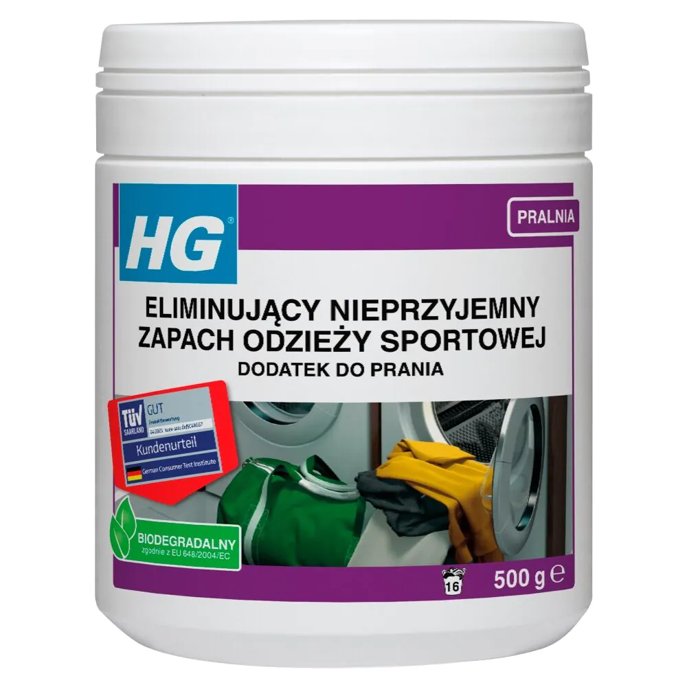 HG Dodatek do prania eliminujący nieprzyjemny zapach odzieży sportowej 500 g