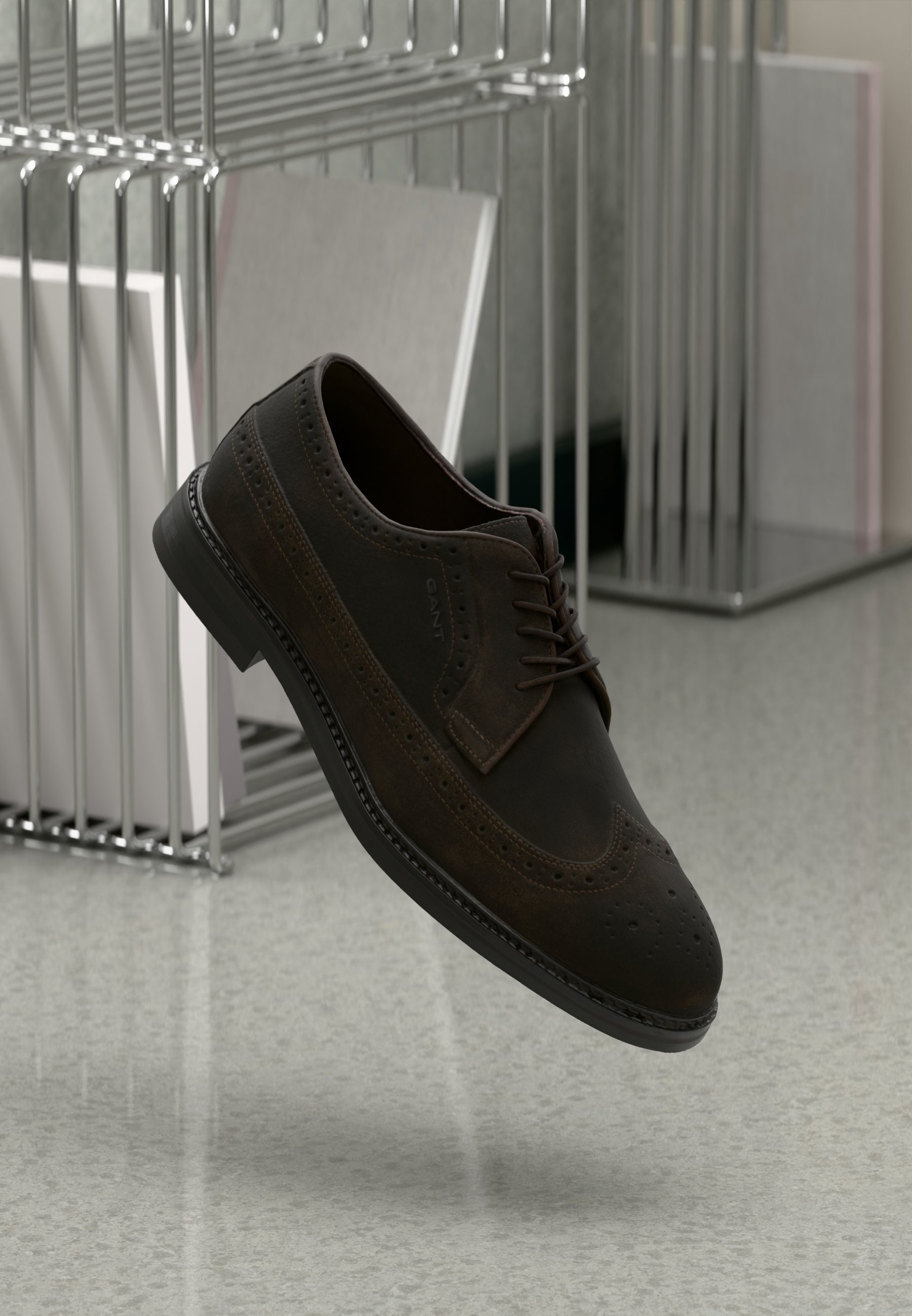 GANT BIDFORD - Elegantní šněrovací boty - black