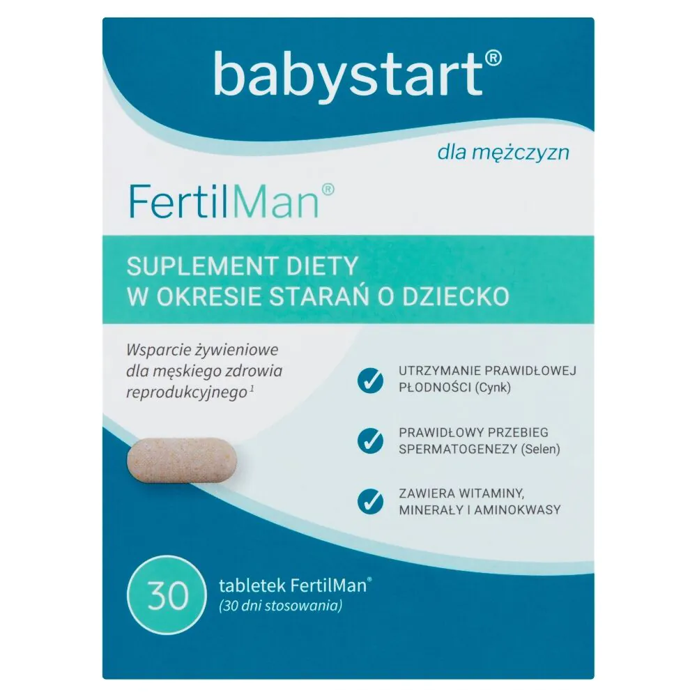 FertilMan, Preparat wspomagający płodność u mężczyzn, Tabletki