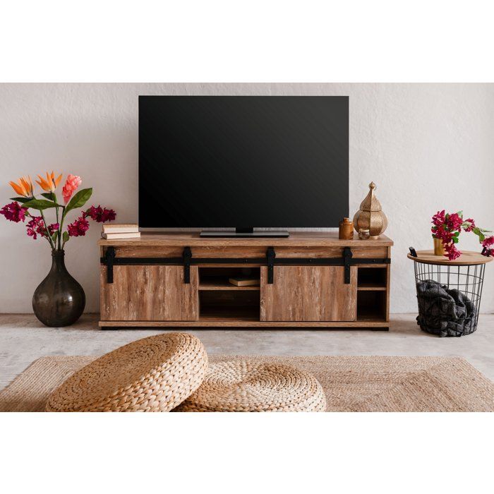 TV-meubel - MARRAKESCH - Eikenhout - 160 x 50 x 40 cm