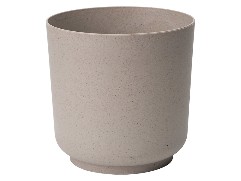 Donica Eco z włóknami drzewnymi 17 cm beżowa
