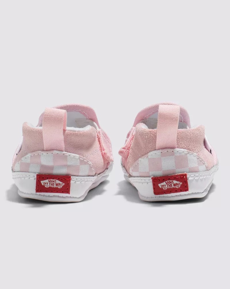 Infant Slip-On V Crib Checkerboard Shoe