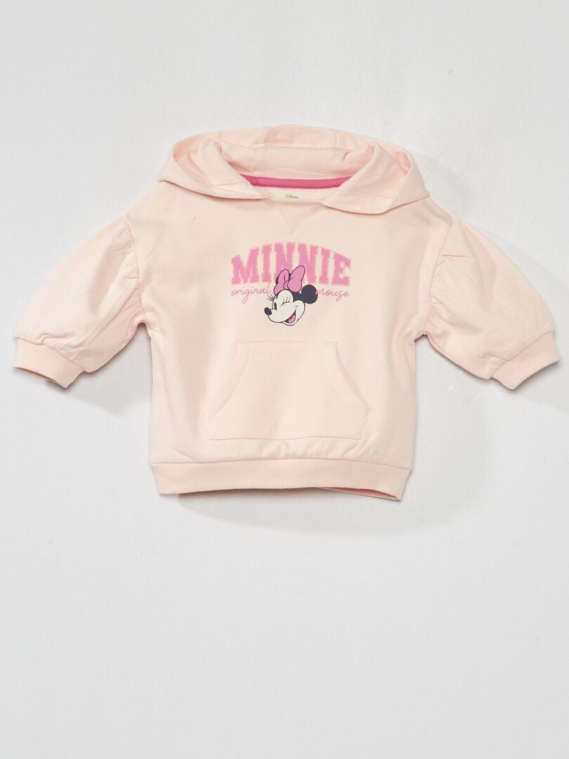 Moletom com capuz da Minnie Mouse - ROSA