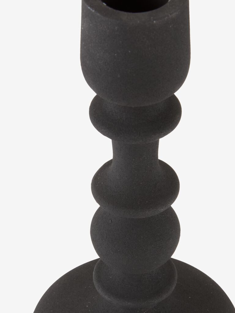 CASPAR svečturis Ø8xA16cm melns
