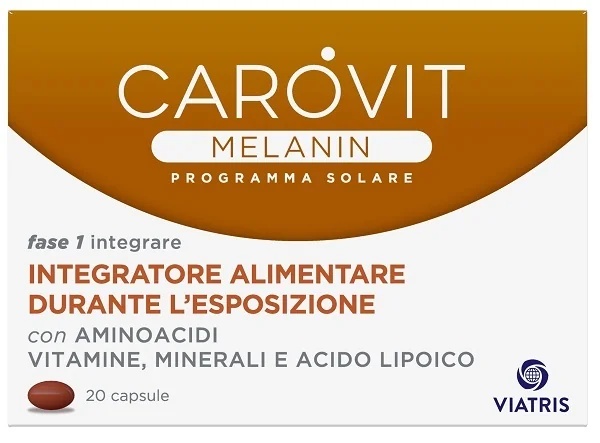 CAROVIT Carovit Melanina Solar 20 cápsulas Complemento alimenticio