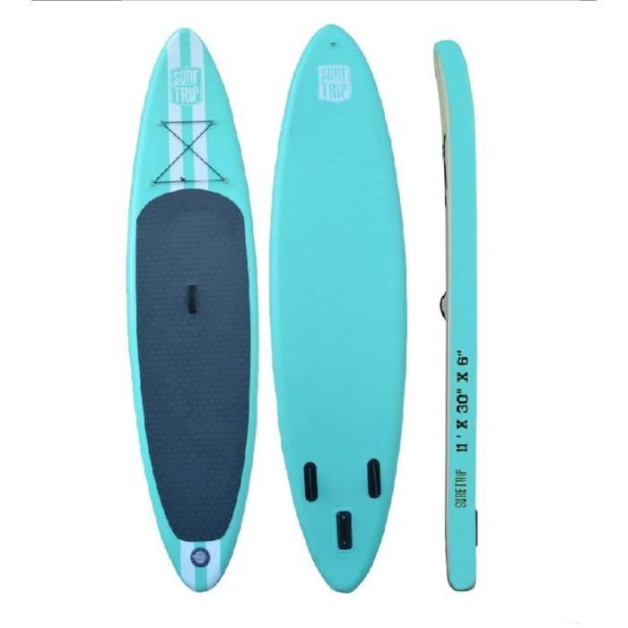 Inflatable Dropstitch Paddleboard - Surftrip - 335 x 76 x 15 cm - All inclusive + carrying bag