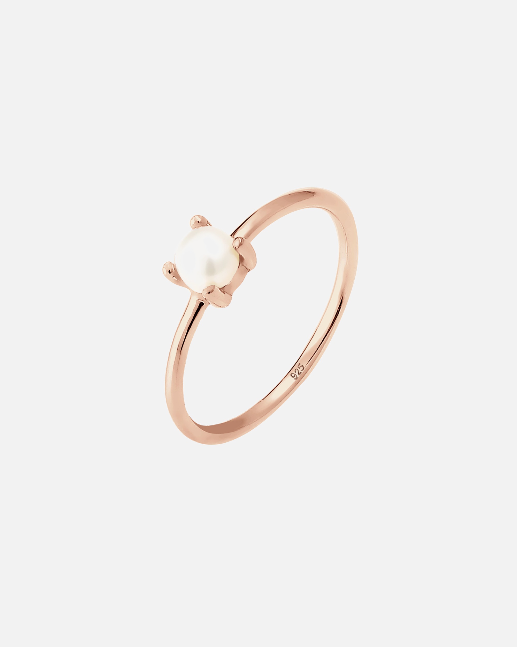 Elli Femmes Solitaire avec Perle de Culture d'Eau Douce en Argent Sterling 925