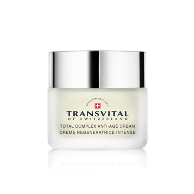 „Transvital Total Complex“ senėjimą stabdantis kremas Senėjimą stabdantis, regeneruojantis ir atkuriantis kremas 50 ml 50 ml