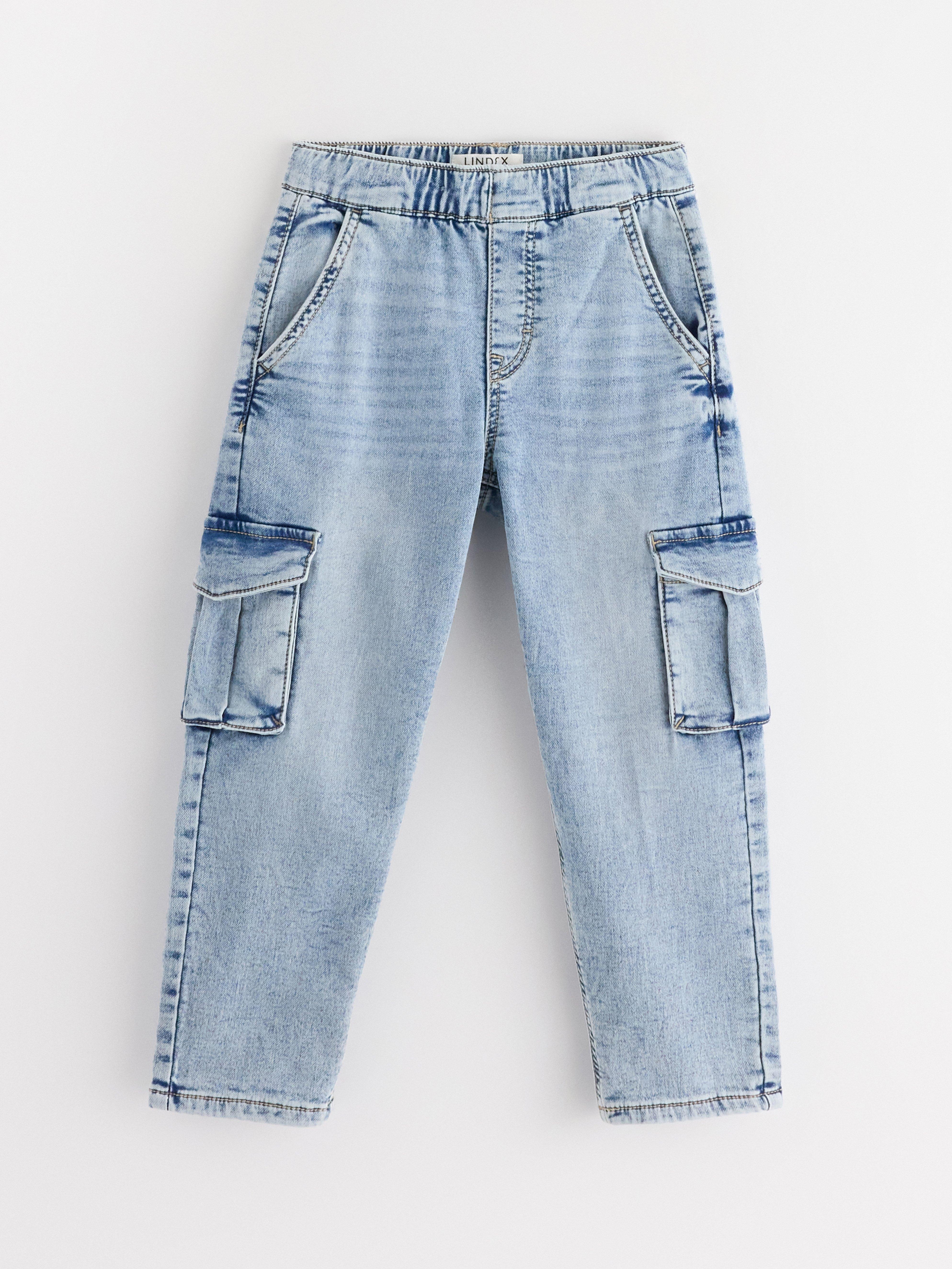 Calça jeans de perna larga WILMER em denim Denim