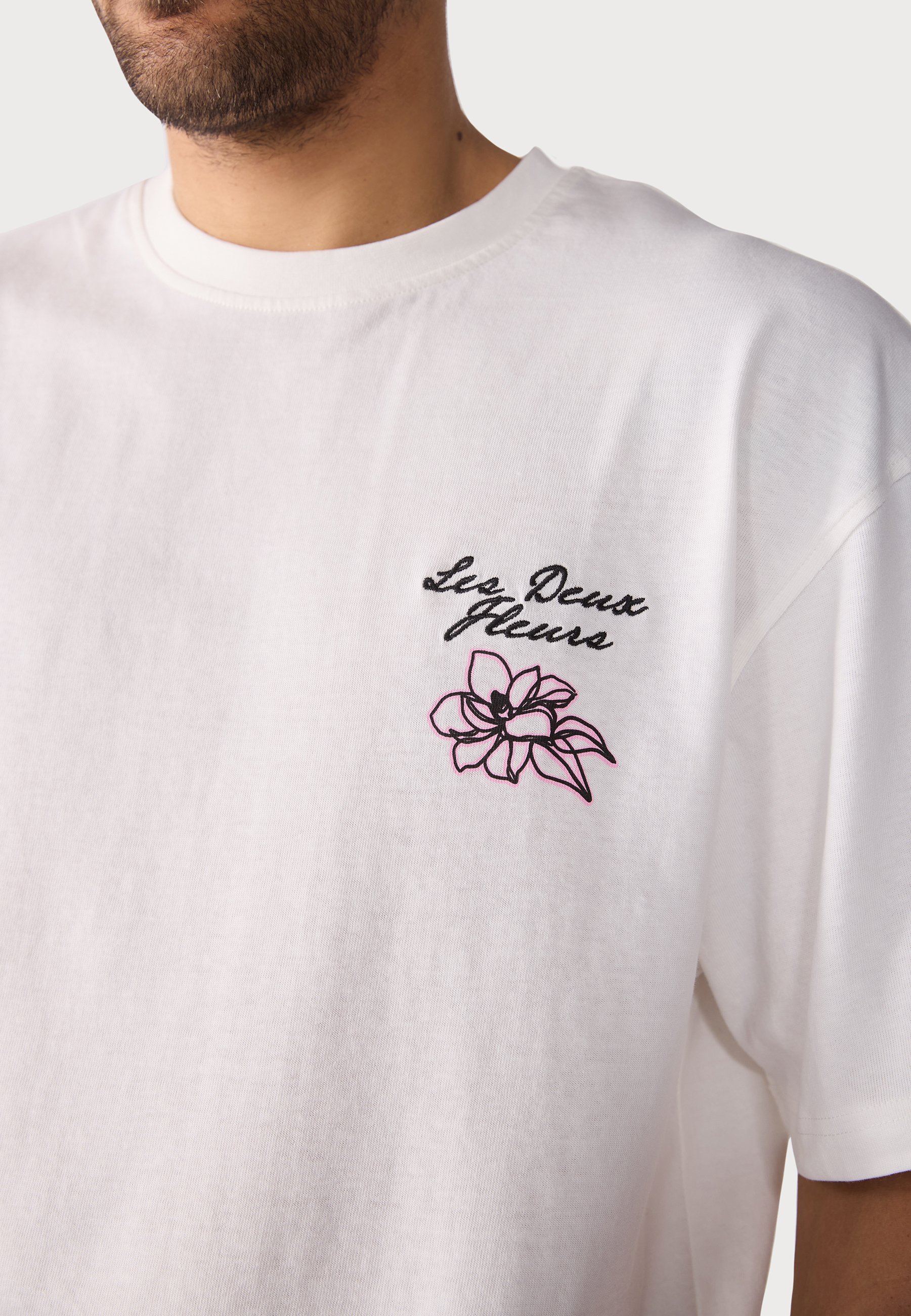 Pier One Print T-shirt - gebroken wit