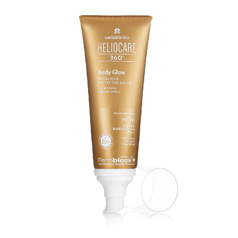 „Heliocare 360º Body Glow“ kūno kremas nuo saulės Apsaugos nuo saulės vaistinė