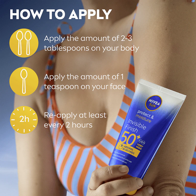 NIVEA SUN Protect & Moisture hydraterende zonnebrandcrème met hyaluronzuur