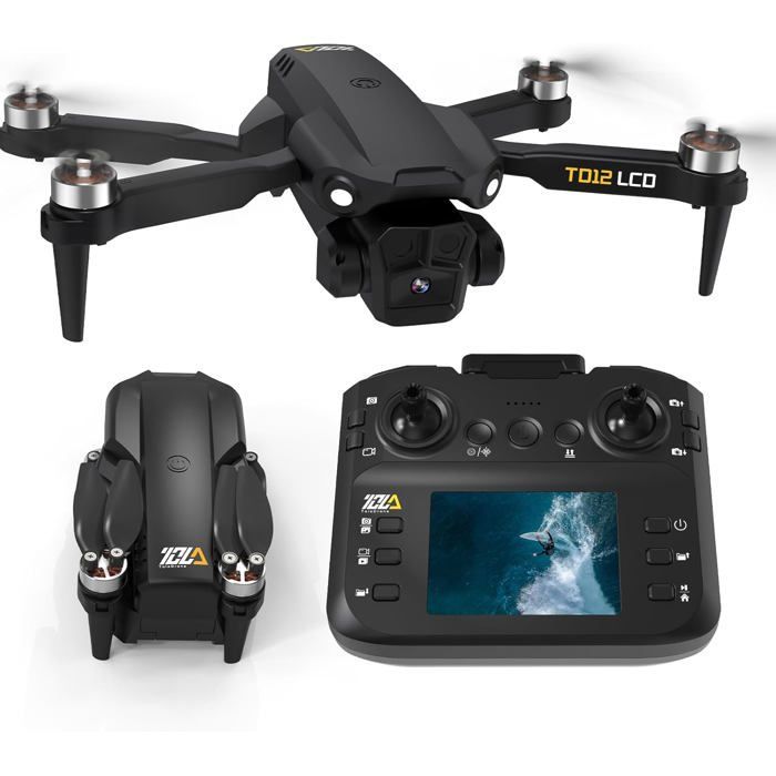 Foldable drone with 4K camera - SUTEO - Transmission on LCD screen - Headless mode - 90° electric tilt