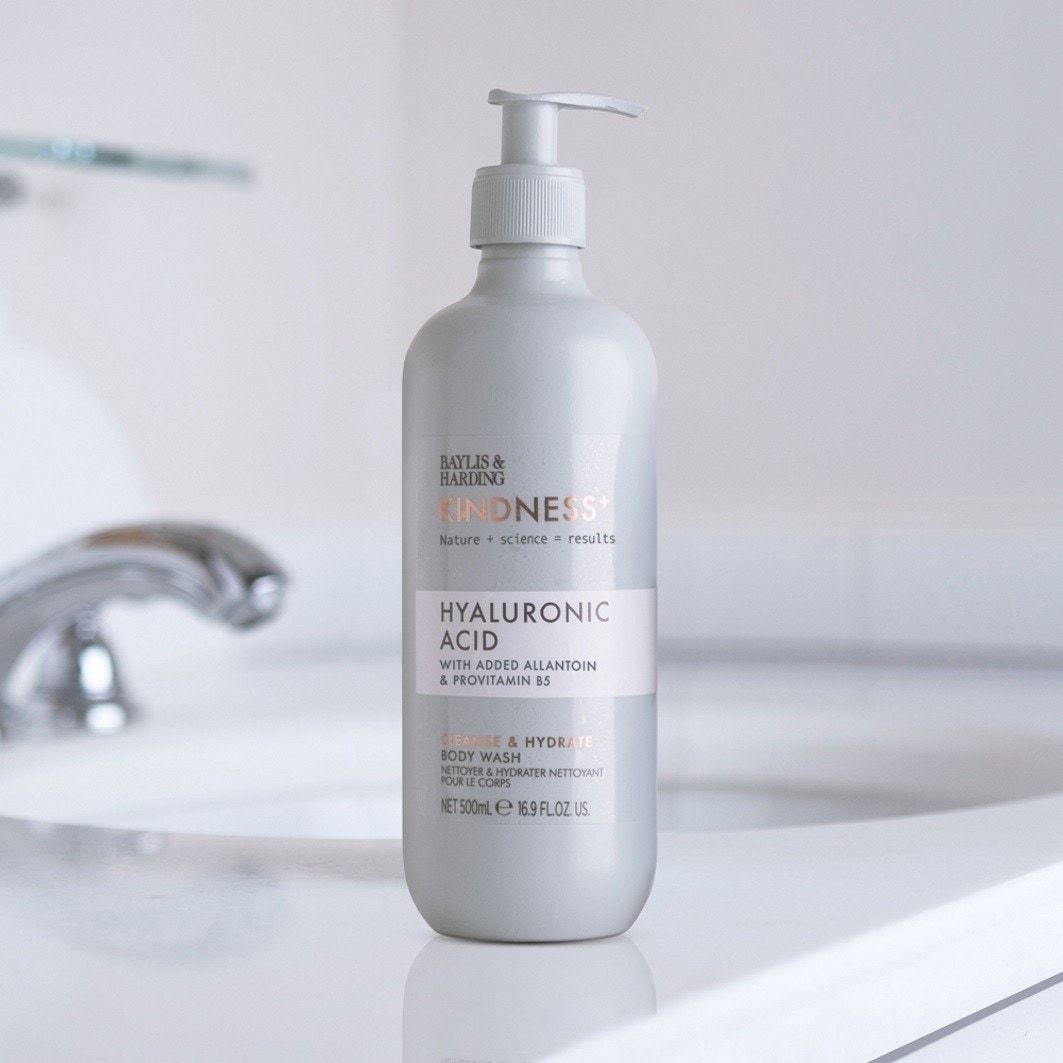 Baylis & Harding Kindness+ dušo želė su hialurono rūgštimi – 500 ml