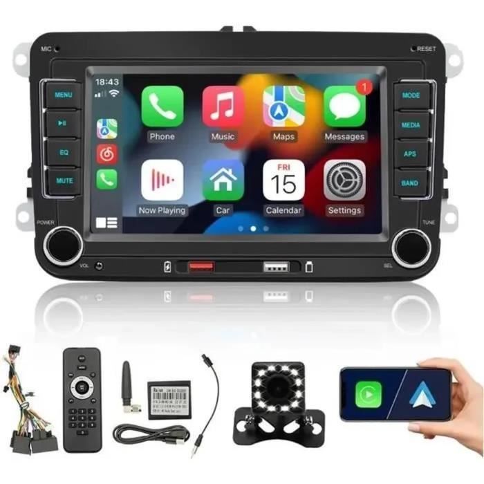 PRUMYA Bluetooth Car Radio - 7 inches - CarPlay - Android Auto - VW Passat/Touran/Caddy/Jetta