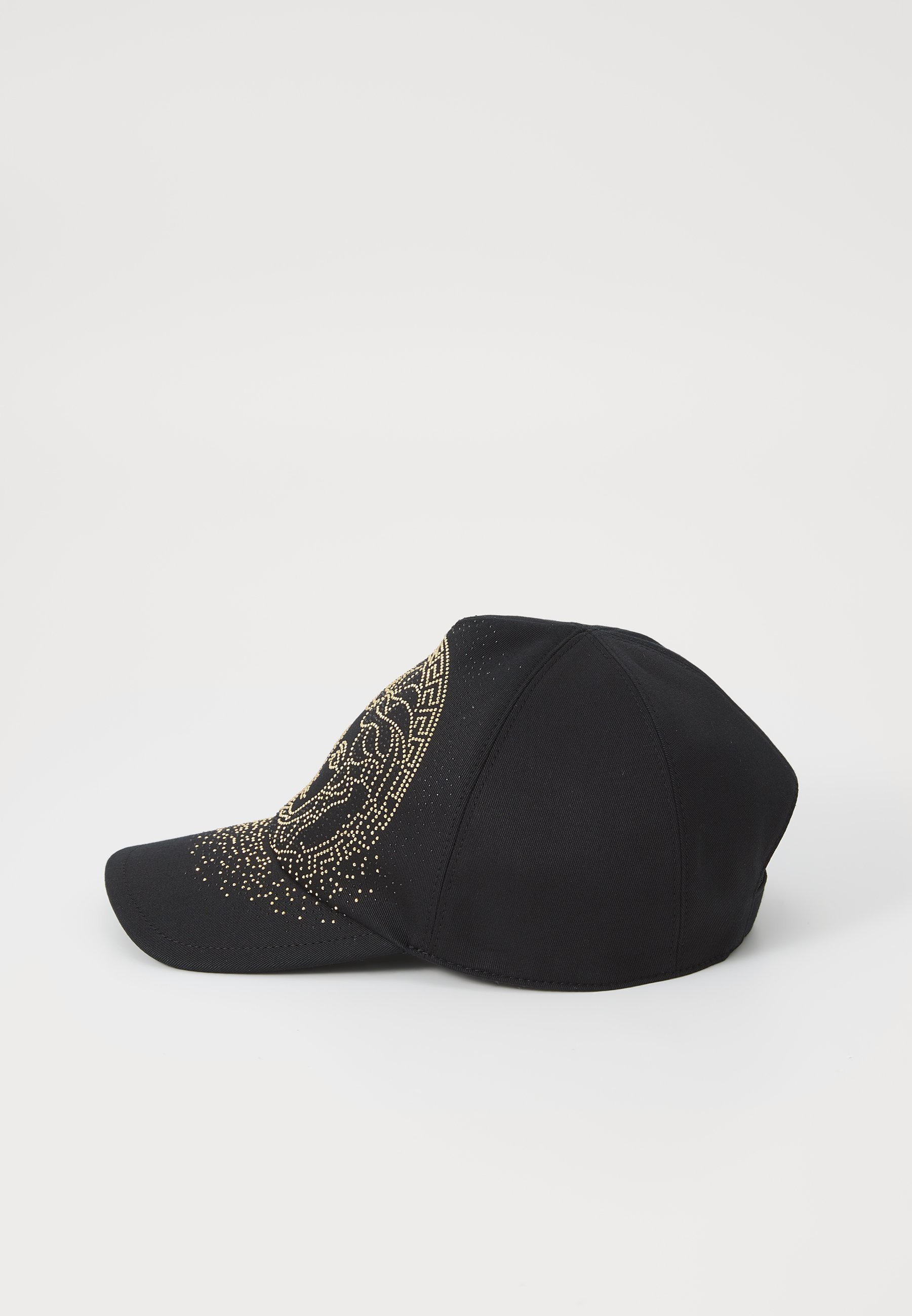 Versace Baseball Drill Medusa Studs Unisex Cap - Schwarz